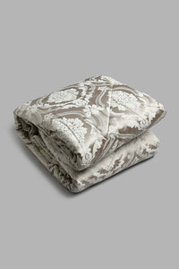 Redtag-Beige-Jacquard-7-Piece-Comforter-Set-(King-Size)-Comforters-Home-Bedroom-