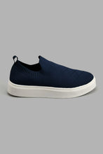 Load image into Gallery viewer, Redtag-Navy-Slip-On-Skater-Shoe-Colour:Navy,-Filter:Women&#39;s-Footwear,-New-In,-New-In-Women-FOO,-Non-Sale,-S22A,-Section:Women,-Women-Trainers-Women&#39;s-
