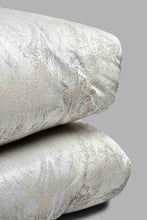 Load image into Gallery viewer, Beige And Grey Metallic Jacquard 7-Piece Comforter Set (King Size)

