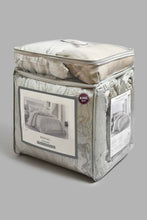Load image into Gallery viewer, Beige And Grey Metallic Jacquard 7-Piece Comforter Set (King Size)
