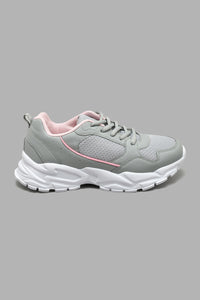 Redtag-Grey-Chunky-Lace-Up-Colour:Grey,-Filter:Women's-Footwear,-New-In,-New-In-Women-FOO,-Non-Sale,-S22A,-Section:Women,-Women-Trainers-Women's-