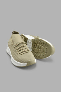 Redtag-Taupe-Fly-Knit-Sneaker-Colour:Taupe,-Filter:Women's-Footwear,-New-In,-New-In-Women-FOO,-Non-Sale,-S22A,-Section:Women,-Women-Trainers-Women's-