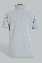 Load image into Gallery viewer, Grey Mandarin Collar Polo
