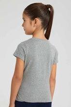 Load image into Gallery viewer, Redtag-Grey-Girl-Print-T-Shirt-Graphic-Prints-Girls-2 to 8 Years
