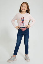 Load image into Gallery viewer, Redtag-Pink-Girl-Print-T-Shirt-Colour:Pink,-Filter:Girls-(2-to-8-Yrs),-Girls-T-Shirts,-New-In,-New-In-GIR,-Non-Sale,-S22A,-Section:Kidswear,-TBL-Girls-2 to 8 Years
