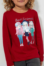 تنزيل الصورة على معرض الصور، Redtag-Red-Girl-Print-Tee-Blouses-Girls-2 to 8 Years
