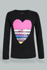 Redtag-Black-Heart-Sequin-T-Shirt-Long-Sleeves-Girls-2 to 8 Years