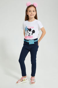 Redtag-Indigo-Jean-With-Pouch-&-Belt-Colour:Indigo,-Filter:Girls-(2-to-8-Yrs),-Girls-Jeans,-New-In,-New-In-GIR,-Non-Sale,-S22A,-Section:Kidswear,-TBL-Girls-2 to 8 Years