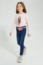تنزيل الصورة على معرض الصور، Redtag-Blue-Jean-With-Pouch-&amp;-Belt-Colour:Darkwash,-Filter:Girls-(2-to-8-Yrs),-Girls-Jeans,-New-In,-New-In-GIR,-Non-Sale,-S22A,-Section:Kidswear,-TBL-Girls-2 to 8 Years
