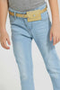 Redtag-Blue-Jean-With-Pouch-&-Belt-Colour:Light-Wash,-Filter:Girls-(2-to-8-Yrs),-Girls-Jeans,-New-In,-New-In-GIR,-Non-Sale,-S22A,-Section:Kidswear,-TBL-Girls-2 to 8 Years