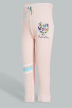 Load image into Gallery viewer, Redtag-Pink-Slogan-Print-New-Knit-Fabric-Track-Joggers-Girls-2 to 8 Years
