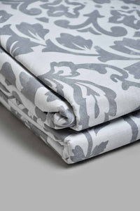 Redtag-Grey-Floral-Print-Reversible-2-Piece-Duvet-Cover-Set-(Single-Size)-Duvet-Covers-Home-Bedroom-