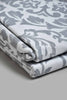 Redtag-Grey-Floral-Print-Reversible-2-Piece-Duvet-Cover-Set-(Single-Size)-Duvet-Covers-Home-Bedroom-