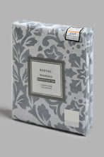 Load image into Gallery viewer, Redtag-Grey-Floral-Print-Reversible-2-Piece-Duvet-Cover-Set-(Single-Size)-Duvet-Covers-Home-Bedroom-
