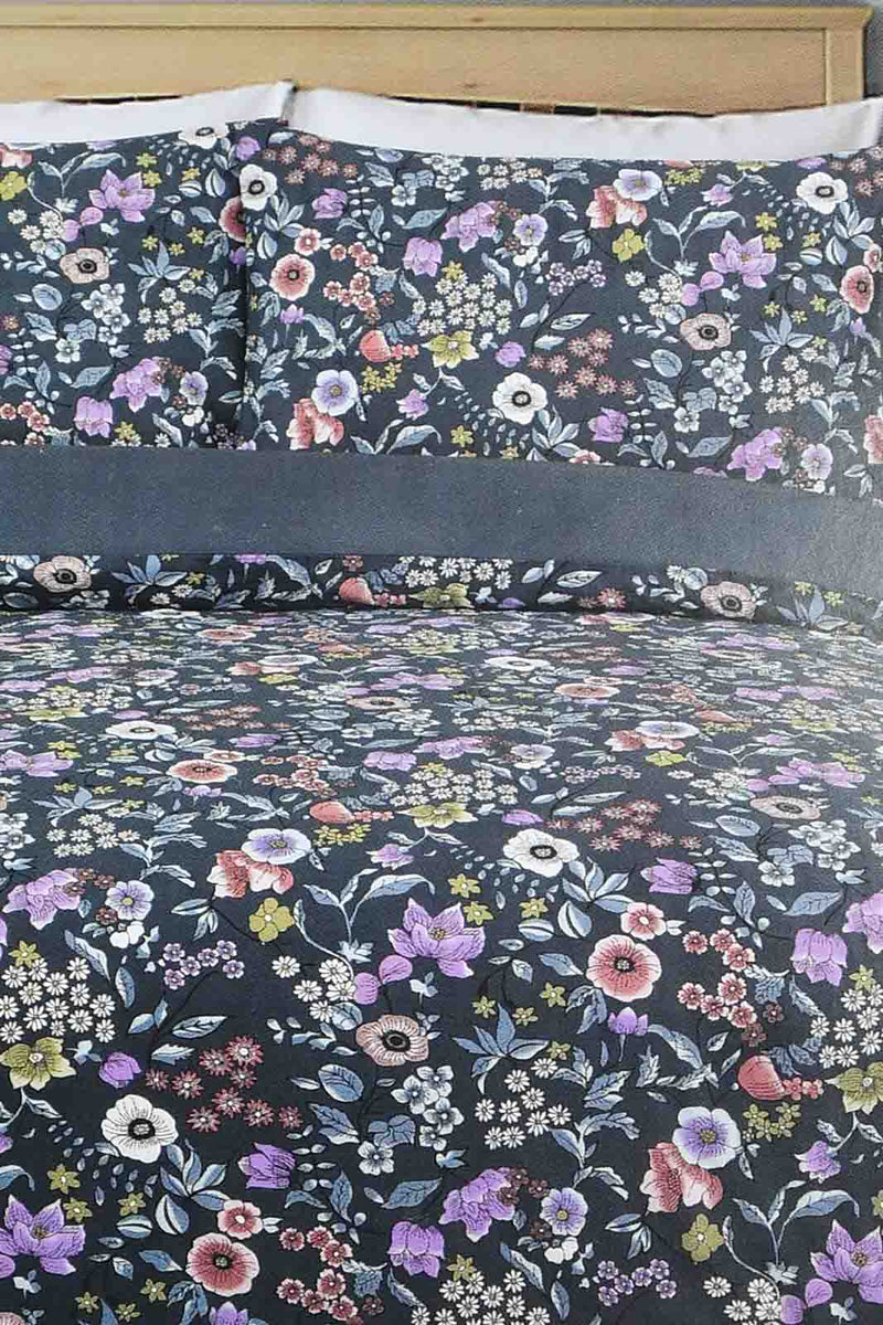 Redtag-Blue-Floral-Print-Print-Reversible-3-Piece-Duvet-Cover-Set-(Double-Size)-Duvet-Covers-Home-Bedroom-