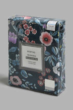 Load image into Gallery viewer, Redtag-Blue-Floral-Print-Print-Reversible-3-Piece-Duvet-Cover-Set-(Double-Size)-Duvet-Covers-Home-Bedroom-
