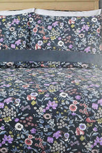 Load image into Gallery viewer, Redtag-Blue-Floral-Print-Print-Reversible-3-Piece-Duvet-Cover-Set-(King-Size)-Duvet-Covers-Home-Bedroom-
