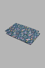 Load image into Gallery viewer, Redtag-Blue-Floral-Print-Print-Reversible-3-Piece-Duvet-Cover-Set-(King-Size)-Duvet-Covers-Home-Bedroom-
