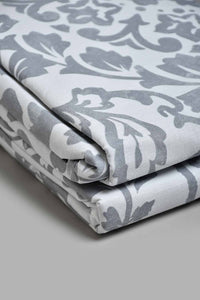 Redtag-Grey-Floral-Print-Reversible-3-Piece-Duvet-Cover-Set-(King-Size)-Duvet-Covers-Home-Bedroom-