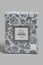 Load image into Gallery viewer, Redtag-Grey-Floral-Print-Reversible-3-Piece-Duvet-Cover-Set-(King-Size)-Duvet-Covers-Home-Bedroom-
