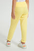 Redtag-Yellow-Geometric-Jacquard-Track-Colour:Yellow,-Filter:Girls-(2-to-8-Yrs),-Girls-Joggers,-New-In,-New-In-GIR,-Non-Sale,-S22A,-Section:Kidswear,-TBL-Girls-2 to 8 Years