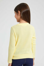 Load image into Gallery viewer, Redtag-Yellow-Drop-Needle-Tie-Knit-Tee-Plain-Girls-2 to 8 Years
