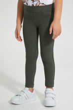 Load image into Gallery viewer, Redtag-Olive-Knit-Jegging-Jeggings-Girls-2 to 8 Years
