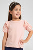 Pink Blouse With Frilled Sleeves