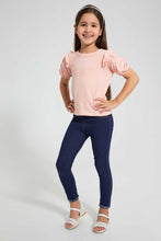 Load image into Gallery viewer, Pink Blouse With Frilled Sleeves
