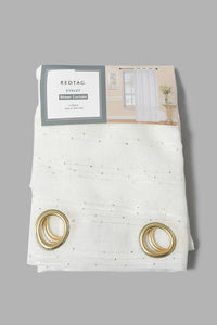 Redtag-White-1-Piece-Sequin-Sheer-Curtain-Curtains-Home-Bedroom-