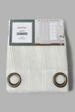 تنزيل الصورة على معرض الصور، Redtag-Ivory-1-Piece-Stripes-Sheer-Curtain-Curtains-Home-Bedroom-
