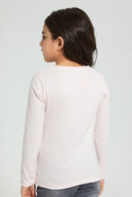 Load image into Gallery viewer, Redtag-Pink-Heart-Print-T-Shirt-Graphic-Prints-Girls-2 to 8 Years
