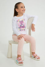 Load image into Gallery viewer, Redtag-White-Slogan-Print-T-Shirt-Colour:White,-Filter:Girls-(2-to-8-Yrs),-Girls-T-Shirts,-New-In,-New-In-GIR,-Non-Sale,-S22A,-Section:Kidswear,-TBL-Girls-2 to 8 Years
