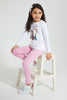 Redtag-White-Girl-Print-T-Shirt-Graphic-Prints-Girls-2 to 8 Years