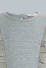 Redtag-Grey-Drop-Needle-Chest-Frill-T-Shirt-Plain-Girls-2 to 8 Years