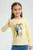 Redtag-Yellow-Girl-Print-T-Shirt-Graphic-Prints-Girls-2 to 8 Years