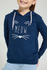 Redtag-Navy-Cat-Embroidered-Hooded-Sweatshirt-Sweatshirts-Girls-2 to 8 Years