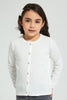 Redtag-Cream-Cardigan-With-Pink-Outline-Cardigans-Girls-2 to 8 Years