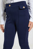 Navy Buttoned Jegging