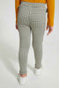 Redtag-Mustard-Houndtooth-Jegging-Jeggings-Girls-2 to 8 Years