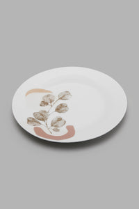 White Floral Print Porcelain Dinner Set (20 Piece)