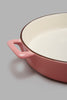 Redtag-Pink-Round-Baking-Dish-Colour:Pink,-DIN-CONSCIOUS-CLARITY-2,-Filter:Home-Dining,-HMW-DIN-Serving-Dish,-New-In,-New-In-HMW-DIN,-Non-Sale,-S22A,-Section:Homewares-Home-Dining-