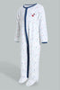 Redtag-White-And-Blue-Spaceship-Printed-Veloure-Sleepsuit-Sleepsuits-Baby-0 to 12 Months