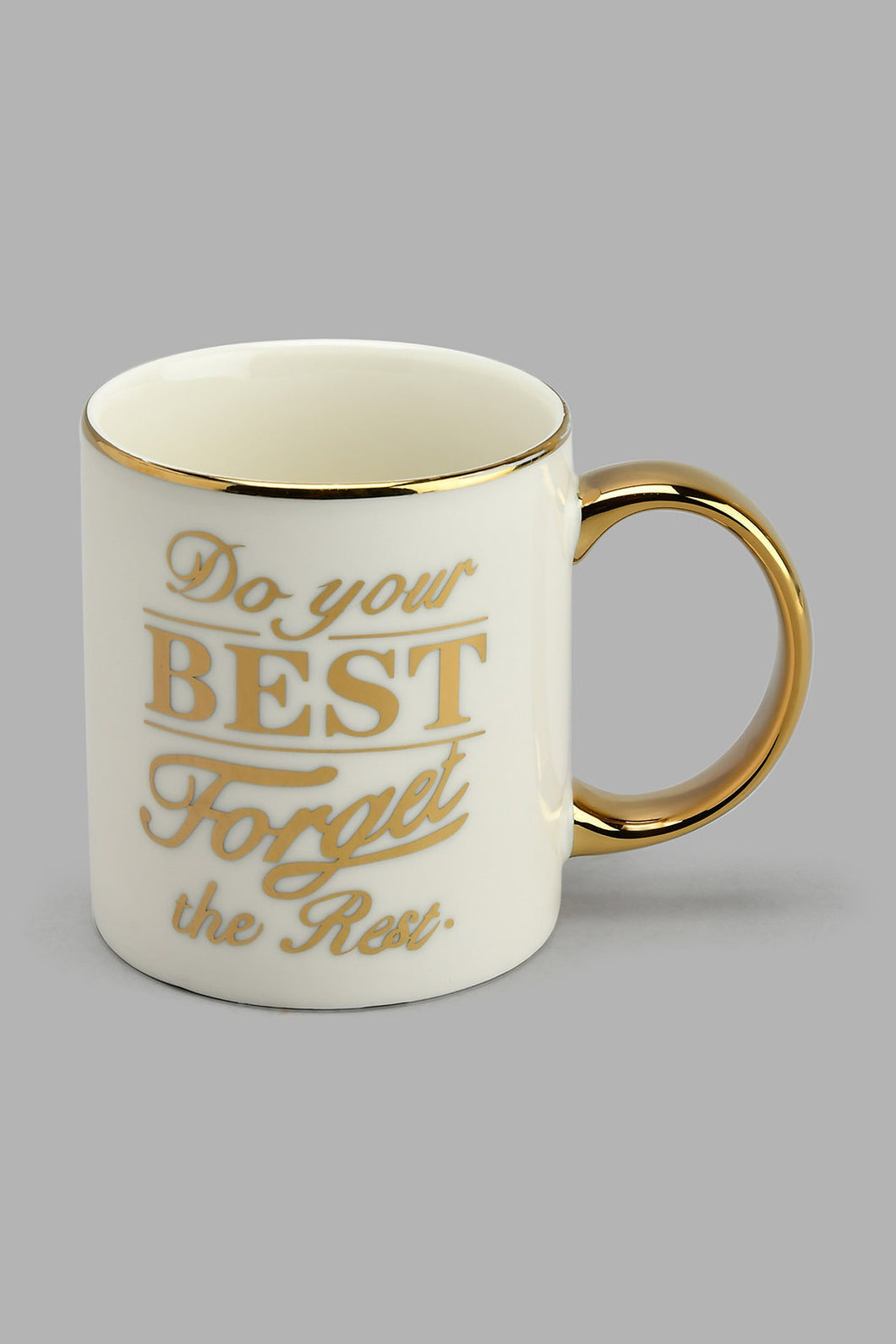 Redtag-Gold-And-White-Printed-Mug-Colour:Gold,-Colour:White,-Filter:Home-Dining,-HMW-DIN-Mugs,-New-In,-New-In-HMW-DIN,-Non-Sale,-S22A,-Section:Homewares-Home-Dining-