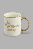 Redtag-White-And-Gold-Be-Awesome-Today-Mug-Colour:Gold,-Colour:White,-Filter:Home-Dining,-HMW-DIN-Mugs,-New-In,-New-In-HMW-DIN,-Non-Sale,-S22A,-Section:Homewares-Home-Dining-