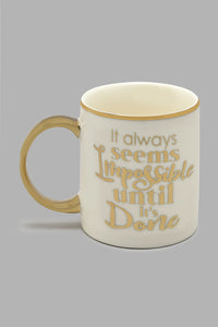 Redtag-Gold-/-White-It-Always-Seems-Impossible-Until-Its-Done-Print-Mug-Mugs-Home-Dining-