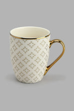 تنزيل الصورة على معرض الصور، Redtag-White-And-Gold-Geometric-Mug-Colour:Gold,-Colour:White,-Filter:Home-Dining,-HMW-DIN-Mugs,-New-In,-New-In-HMW-DIN,-Non-Sale,-S22A,-Section:Homewares-Home-Dining-
