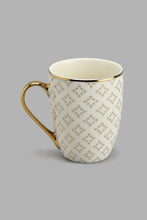 تنزيل الصورة على معرض الصور، Redtag-White-And-Gold-Geometric-Mug-Colour:Gold,-Colour:White,-Filter:Home-Dining,-HMW-DIN-Mugs,-New-In,-New-In-HMW-DIN,-Non-Sale,-S22A,-Section:Homewares-Home-Dining-
