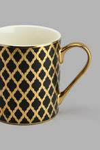 تنزيل الصورة على معرض الصور، Redtag-Black-And-Gold-Geometric-Mug-Colour:Black,-Colour:Gold,-Filter:Home-Dining,-HMW-DIN-Mugs,-New-In,-New-In-HMW-DIN,-Non-Sale,-S22A,-Section:Homewares-Home-Dining-
