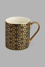 تنزيل الصورة على معرض الصور، Redtag-Black-And-Gold-Geometric-Mug-Colour:Black,-Colour:Gold,-Filter:Home-Dining,-HMW-DIN-Mugs,-New-In,-New-In-HMW-DIN,-Non-Sale,-S22A,-Section:Homewares-Home-Dining-
